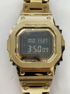 CASIO◆ソーラー腕時計・G-SHOCK/デジタル/ステンレス/GLD/GLD