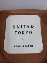 UNITED TOKYO◆半袖シャツ/1/ポリエステル/BRW_画像3