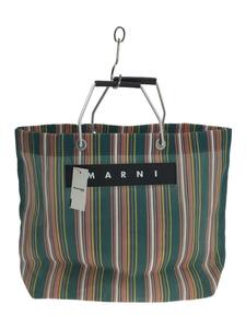 MARNI◆MARKET STRIPE BAG/トートバッグ/-/GRN/ストライプ