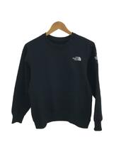 THE NORTH FACE◆SQUARE LOGO CREW_スクエアロゴクルー/M/コットン/BLK/無地_画像1