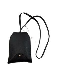 LEMAIRE◆ENVELOPPE KEY RING POUCH DARK CHOCOLATE/ポーチ/レザー/ブラック