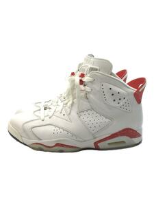 NIKE◆AIR JORDAN 6 RE/White and University Red/28.5cm/CT8529-162