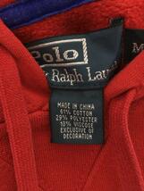 POLO RALPH LAUREN◆パーカー/M/コットン/RED_画像5