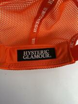 HYSTERIC GLAMOUR◆メッシュキャップ/FREE/ナイロン/オレンジ/メンズ/02231QH04/ヒステリックグラマー_画像5