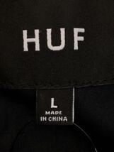 HUF◆半袖シャツ/L/コットン/BLK_画像3