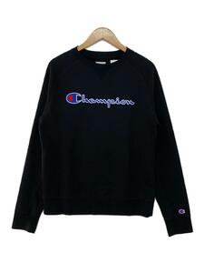 Champion◆スウェット/S/コットン/BLK/プリント/1342903