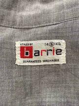 Barrie/60s/開襟シャツ/Vintage/長袖シャツ/S/グレー_画像3