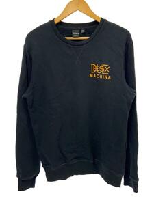 DEUS EX MACHINA◆スウェット/S/コットン/BLK/EPHEMERA CREW/DMW228180