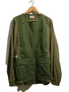 siva◆BDU POCKETS OVERSIZED L-SLEEVトップス/S/コットン/カーキ/無地/23C-S-07-