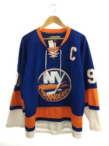 Reebok◆ホッケーゲームシャツ/ゲームシャツ/50/-/BLU/無地/NHL/New York Islanders