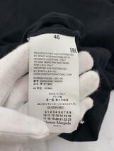 Maison Margiela◆Tシャツ/46/コットン/BLK/無地/糸切れ有/使用感有_画像4