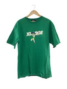 X-LARGE◆Tシャツ/XL/コットン/グリーン/無地/101212011061/日暮かごめ