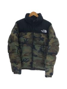 THE NORTH FACE◆NOVELTY NUPTSE JACKET_ノベルティ ヌプシ ジャケット/XL/ナイロン/KHK/総柄