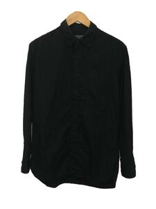 yohji yamamoto POUR HOMME◆長袖シャツ/2/コットン/BLK/無地/hc-b05-001