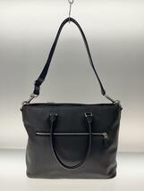 COACH◆ベゲットビジネストートバッグ/レザー/BLK/C2841/レザースレ有_画像3