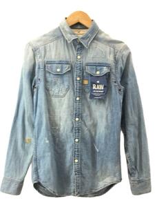 G-STAR RAW◆長袖シャツ/XXS/デニム/BLU/無地/D00435 D013 5831