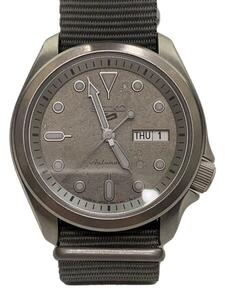 SEIKO◆自動巻腕時計/アナログ/-/SLV/GRY/4R36-08L0