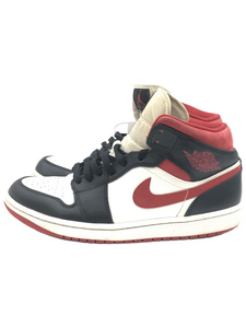 NIKE◆AIR JORDAN 1 MID_エアジョーダン 1 ミッド/27.5cm/RED