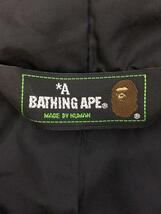 A BATHING APE◆サルカモ/タイガーシャーク/ダウンジャケット/XL/ポリエステル/BLK/アベイシングエイプ_画像3