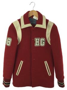 HYSTERIC GLAMOUR◆ジャケット/FREE/ウール/レッド/90s/Varsity Jacket