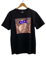 GOD SELECTION XXX◆レオナルド・ディカプリオ/プリントTシャツ/S/コットン/BLK_画像1