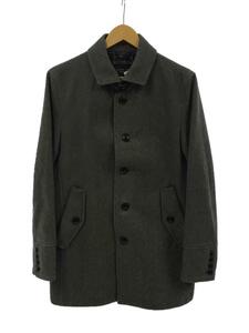 BURBERRY BLACK LABEL◆ステンカラーコート/M/ウール/GRY/無地