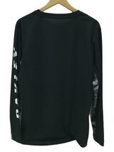 OAKLEY◆Slant Logo Print L/S Tee/長袖Tシャツ/L/ポリエステル/BLK/FOA405835_画像2