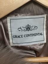 GRACE CONTINENTAL◆グレースコンチネンタル/ジャケット/36/ファー/CRM/無地_画像3