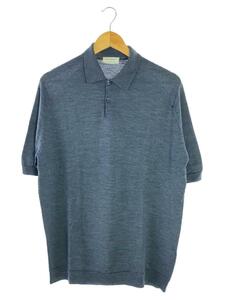 JOHN SMEDLEY◆ハイゲージニットポロシャツ/XL/ウール/GRY