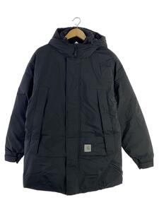 Carhartt◆STOWE PARKA/ダウンジャケット/M/ナイロン/ブラック/無地/I030827