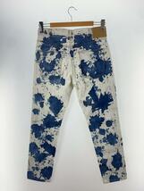 CELINE◆21SS Bleached Denim Pants/30/デニム/WHT/総柄/N309 651M 08C_画像2