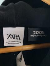 ZARA◆パーカー/XL/コットン/BLK_画像3