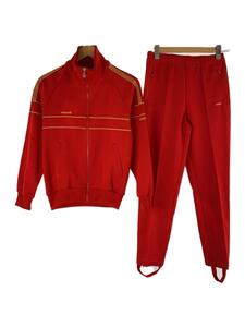 adidas◆80s/デサント製/西ドイツ/トラックジャケット/セットアップ/-/ポリエステル/RED