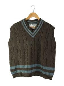 Oldderby Knitwear◆ニットベスト(厚手)/L/ウール/BRW