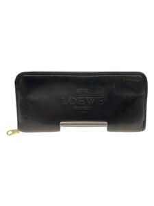 LOEWE◆長財布/-/BLK/レディース