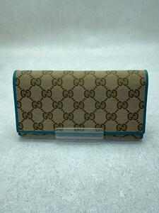 GUCCI◆長財布/キャンバス/BEG/総柄/レディース