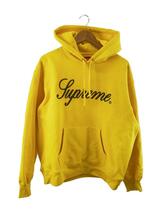 Supreme◆パーカー/M/コットン/YLW/23AW/Raised Script Hooded Sweatshirt_画像1