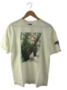 A BATHING APE◆テリヤキ星人/Tシャツ/L/コットン/ホワイト/teryaki