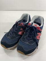 NEW BALANCE◆ニューバランス/ML574/26cm/NVY/スウェード_画像2