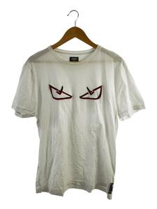 FENDI◆Tシャツ/XXL/コットン/WHT/fy0894 a6zg