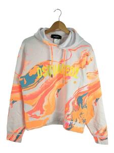 DSQUARED2◆MULTICOLOUR HOODIE WITH LOGO/パーカー/XS/コットン/マルチカラー/プリント/ロゴ