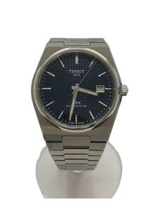 TISSOT◆自動巻腕時計/アナログ/NVY/SLV/T137407A