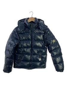 MONCLER◆ダウンジャケット/14Y/ナイロン/NVY/無地/429534132405