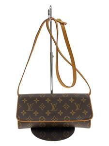 LOUIS VUITTON◆ポシェット・ツインGM_モノグラム・キャンバス_BRW/PVC/BRW/モノグラム