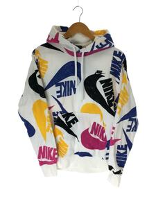 NIKE◆パーカー/M/コットン/WHT/総柄/CJ6313-455