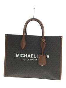 MICHAEL KORS◆トートバッグ/PVC/BRW/総柄/35F2G7ZT3B