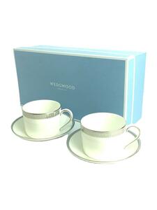 WEDGWOOD◆カップ&ソーサー/2点セット/WHT/VERA WANG