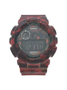 CASIO◆クォーツ腕時計・G-SHOCK/デジタル/RED