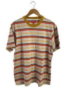 Supreme◆18SS/Heather Stripe Top/Tシャツ/M/コットン/マルチカラー/ボーダー