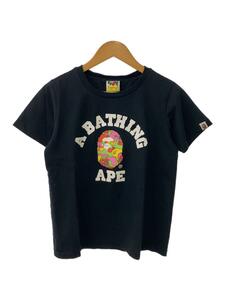 A BATHING APE◆Tシャツ/S/コットン/BLK